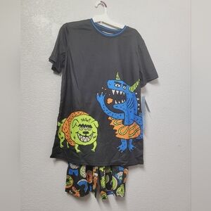 Cat And Jack Boys Monster Graphic Pajama Nwt